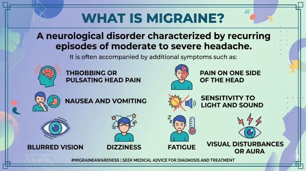 Migraine symptoms diagnosis